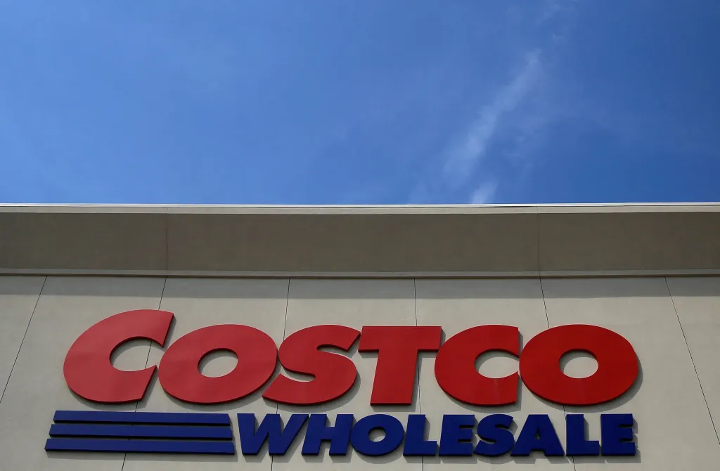 FILE PHOTO: A sign is seen outside a Costco Wholesale store in Glenview, Illinois, U.S. May 24, 2016. REUTERS/Jim Young/File Photo
