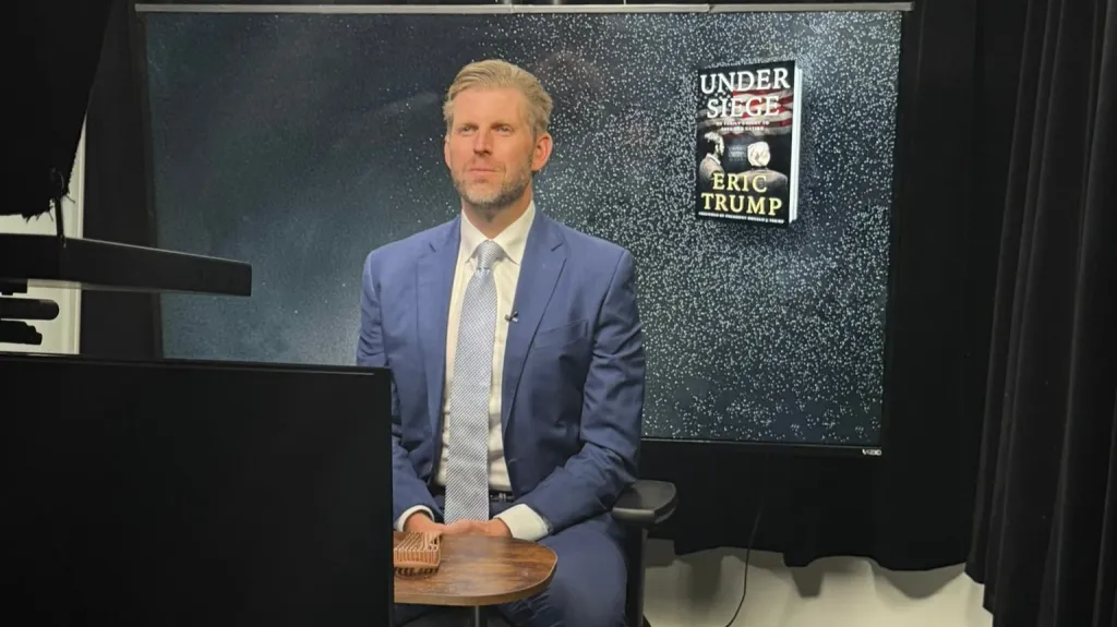 Эрик Трамп остается уверенным, что курс биткоина в конечном счете достигнет отметки в $1 млн / Фото: X/EricTrump