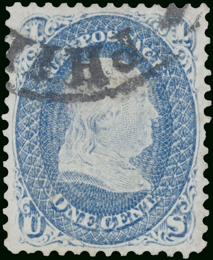 1-центовая марка США, выпущенная в 1868 году, считается одной из самых редких и дорогих марок США — Биллу Гроссу она обошлась почти в $3 млн. Источник: Википедия