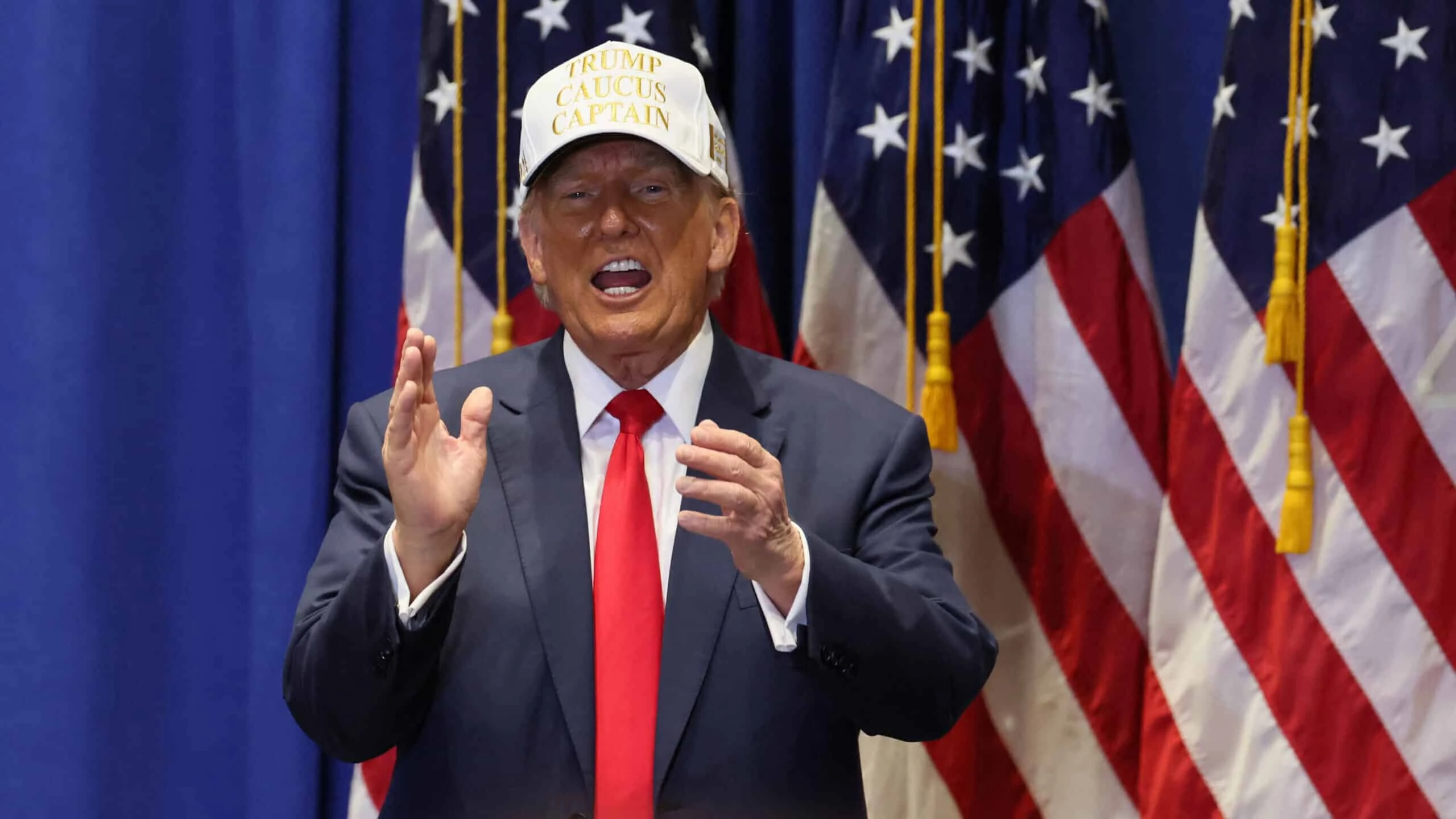 Победа Трампа в Айове привела к ралли акций, связанных с ним компаний Фото: Reuters/Brendan McDermid