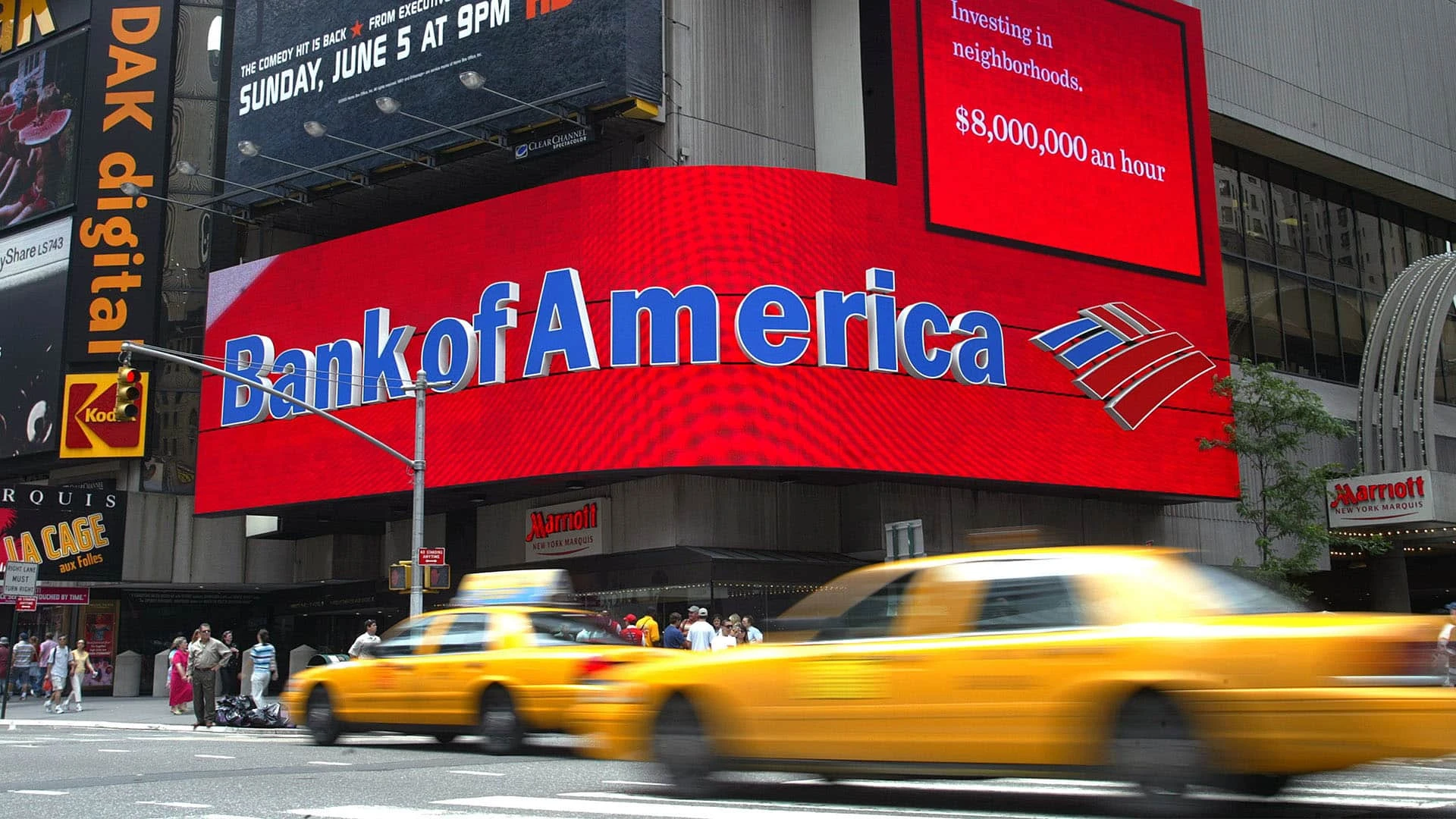 Отделение Bank of America на Таймс-сквер в Нью-Йорке. Фото: reuters