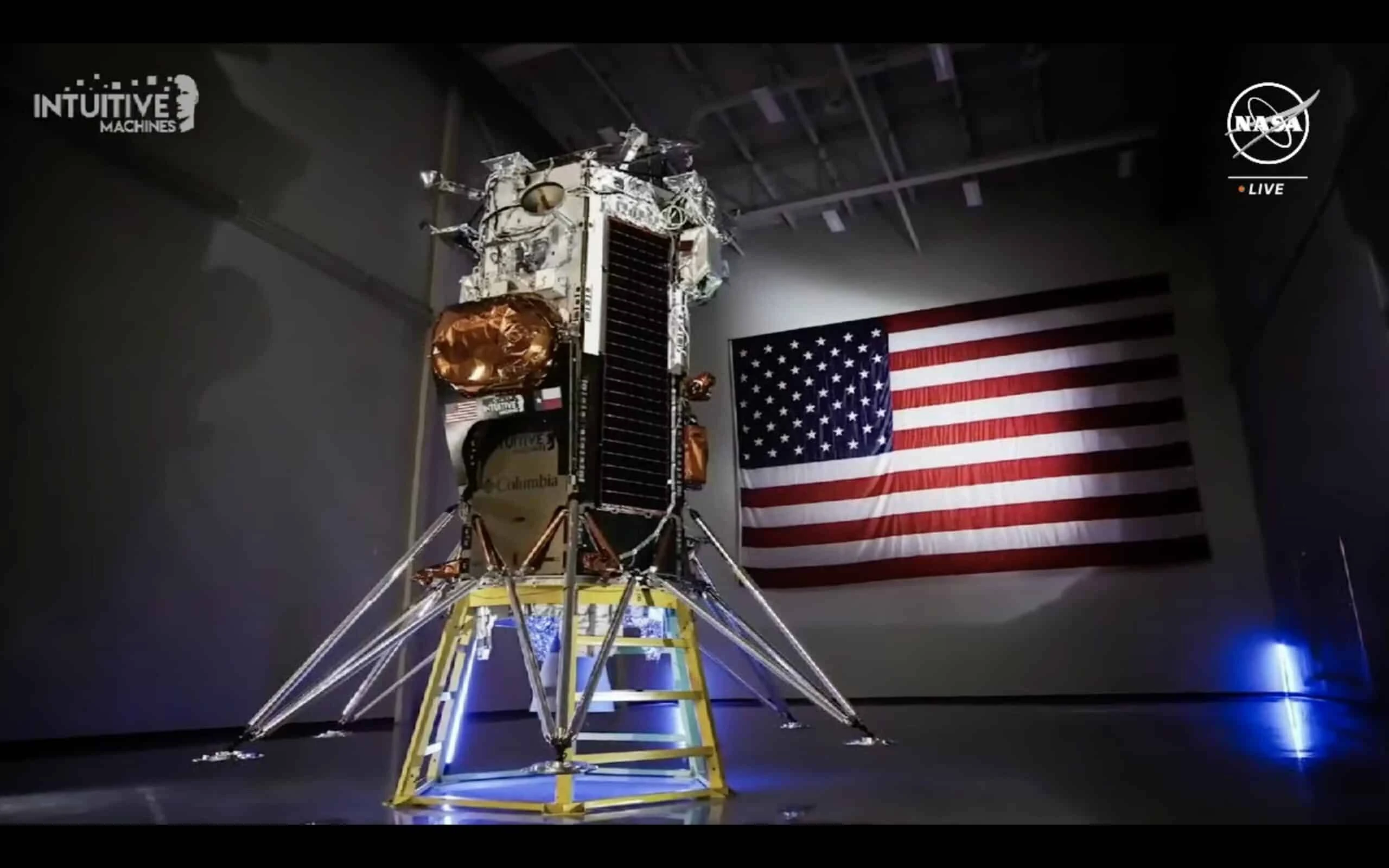 Intuitive Machines успешно посадила свой модуль на Луну / Фото: NASA