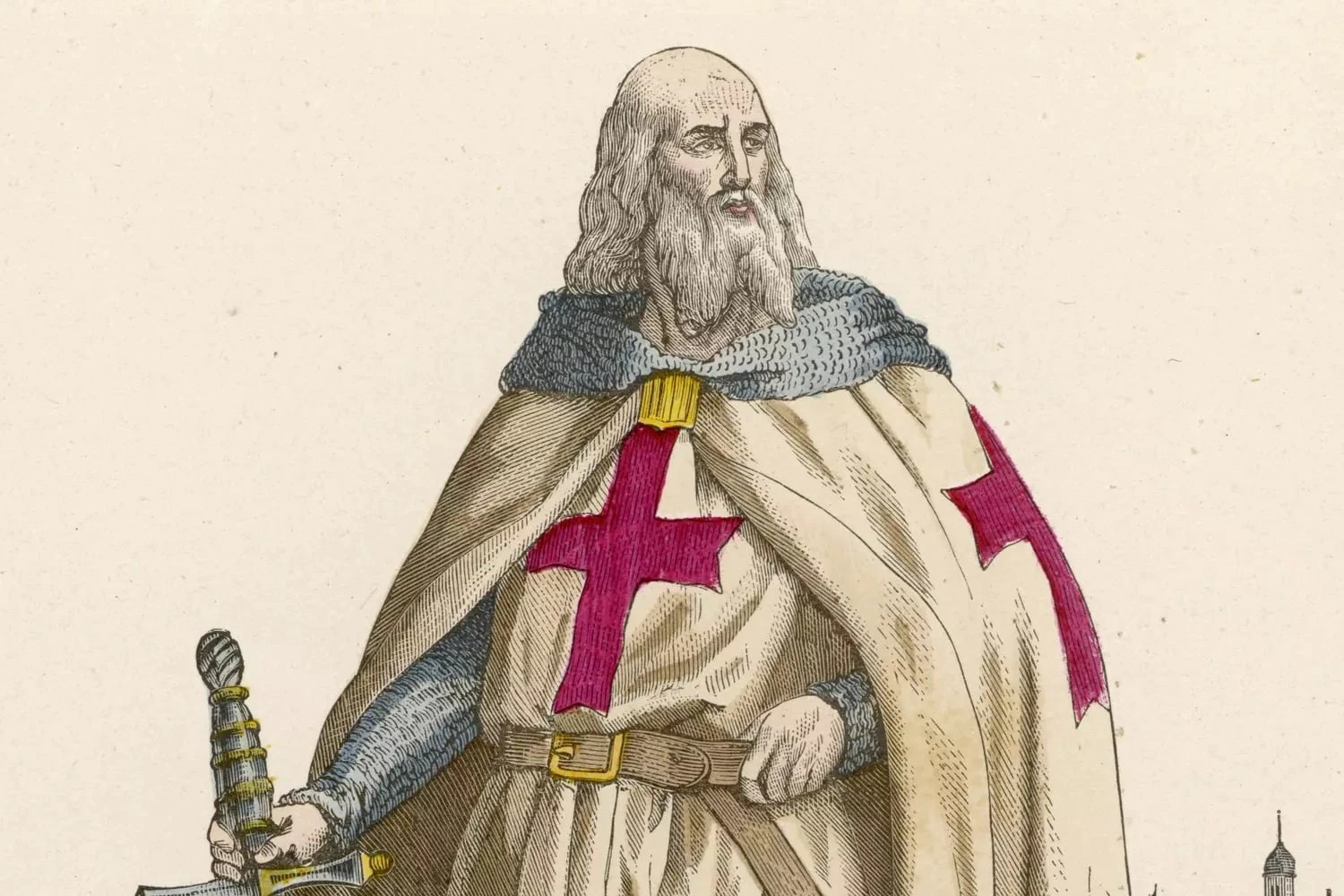 Жак де Моле, последний великий магистр тамплиеров, сожженный Филиппом Красивым. Гравюра XIX век. Фото: MARY EVANS/SIPA