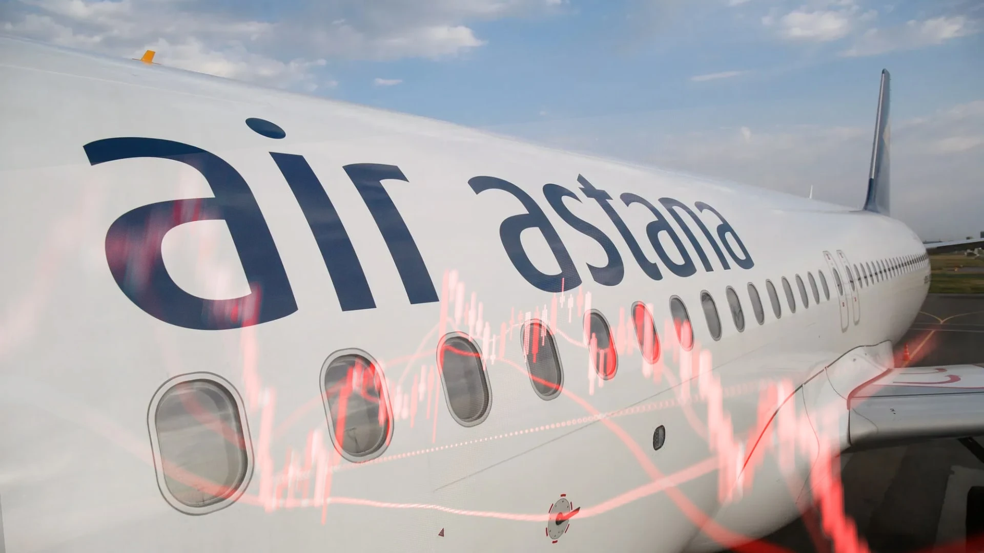 Акции Air Astana упали за последнюю неделю на 78 тенге / коллаж kursiv.media