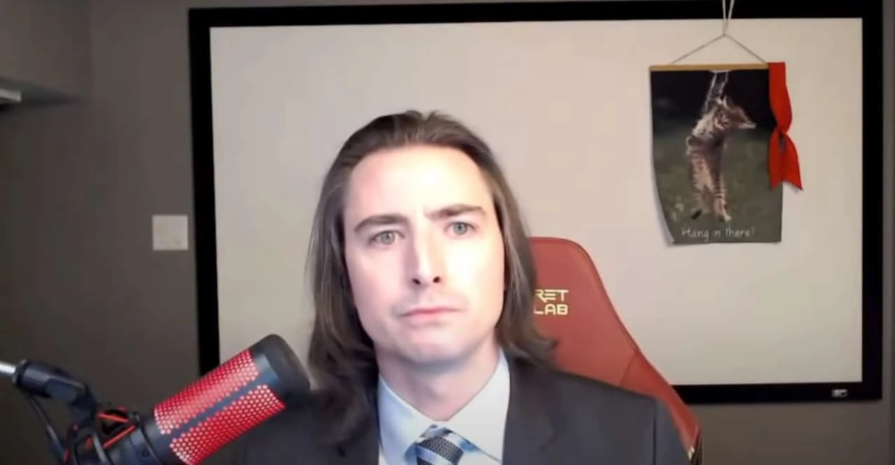 Кит Гилл заявил, что он не кот, на онлайн-слушаниях в Конгрессе после разгона акций GameStop / Фото: кадр из трансляции слушаний / Reuters