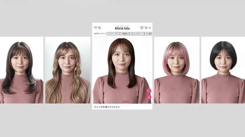 One of Perfect Corps technologies can be used to virtually try on wigs / Photo: perfectcorp.com