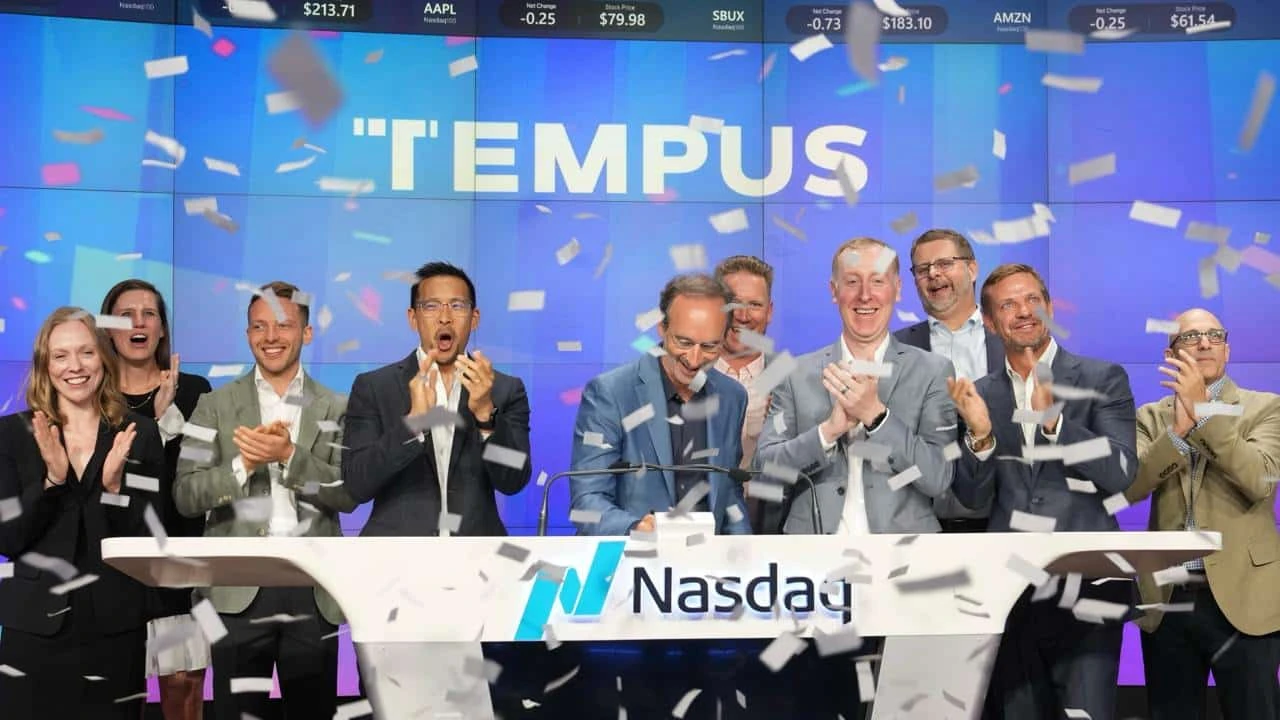 Tempus AI провел IPO в июне по верхней границе ценового диапазона, с тех пор акции подешевели / Фото: X/Nasdaq Exchange