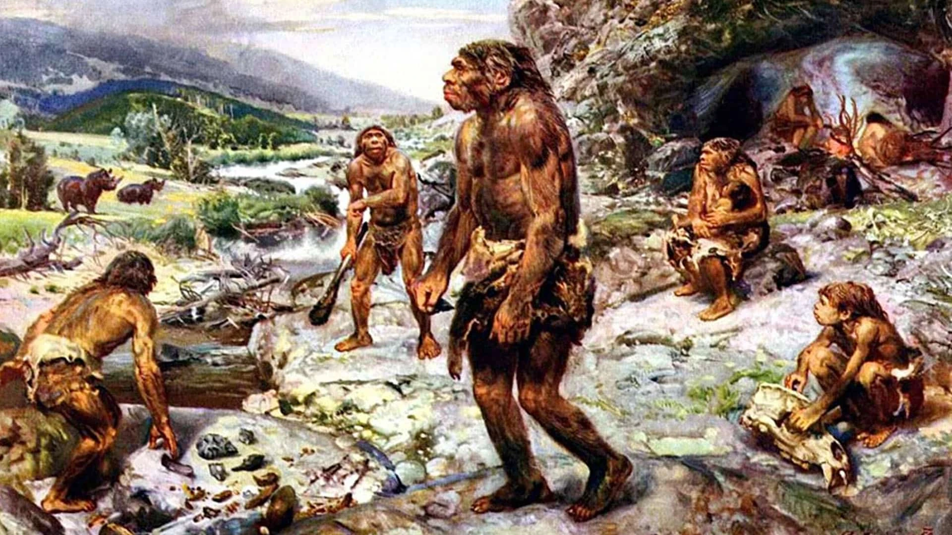 Зденек Буриан. Неандертальцы/Wikimedia commons