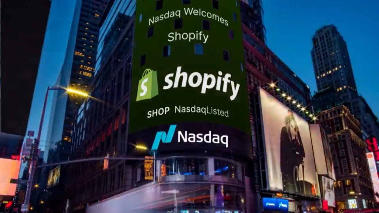 За месяц акции Shopify прибавили около 17% после включения в индекс Nasdaq 100 / Фото: X/Nasdaq Exchange