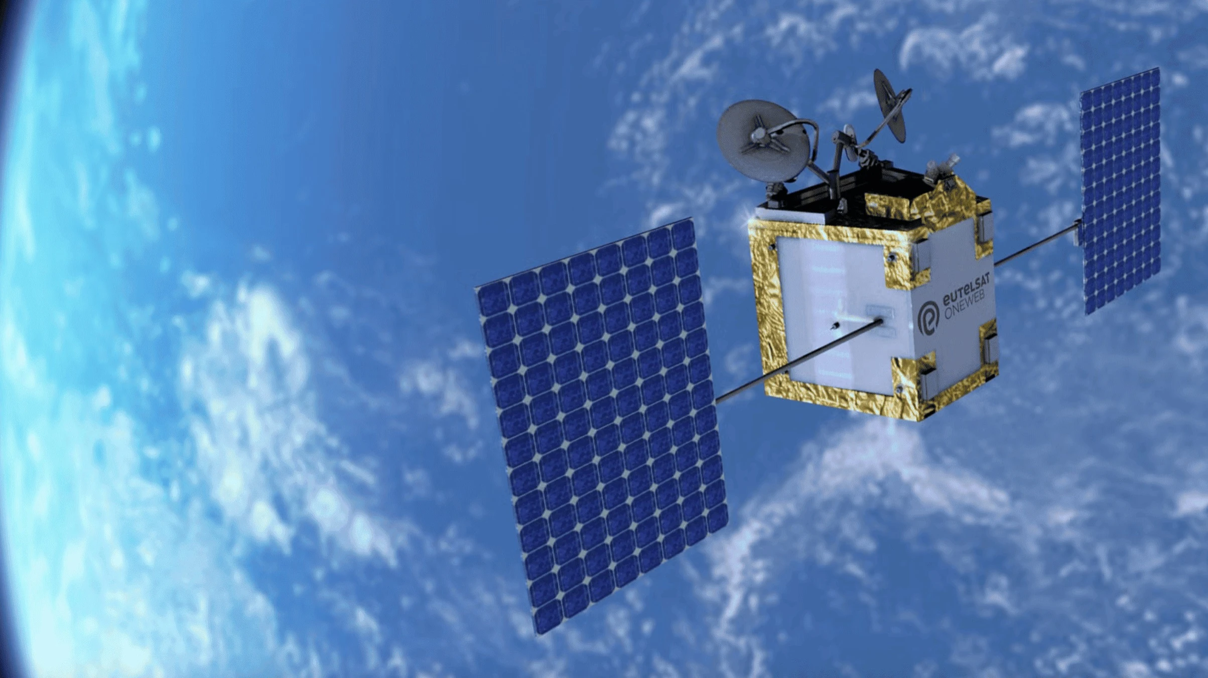 Президент Франции Эммануэль Макрон призвал страны и компании Европы инвестировать в Eutelsat / Фото: Eutelsat Group site