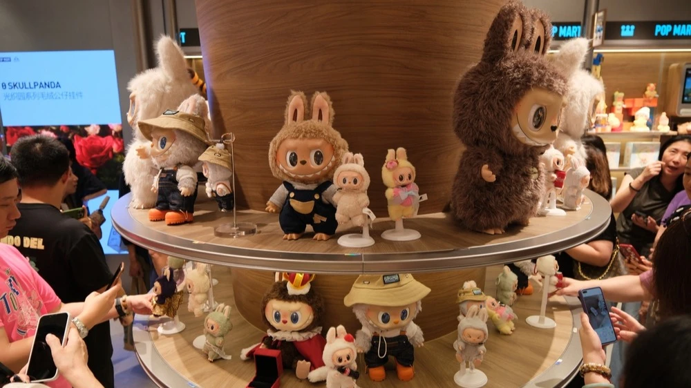 JPMorgan downgraded producer Labubu. Shares fell the most since April