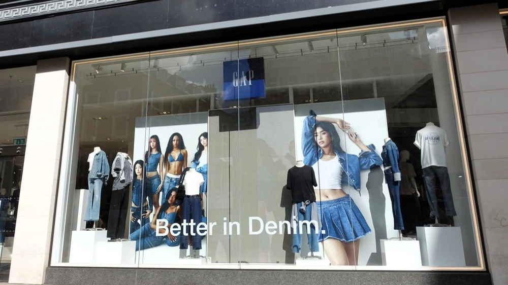Clothing retailer Gap beat forecasts after a viral ad. Shares rose 10%