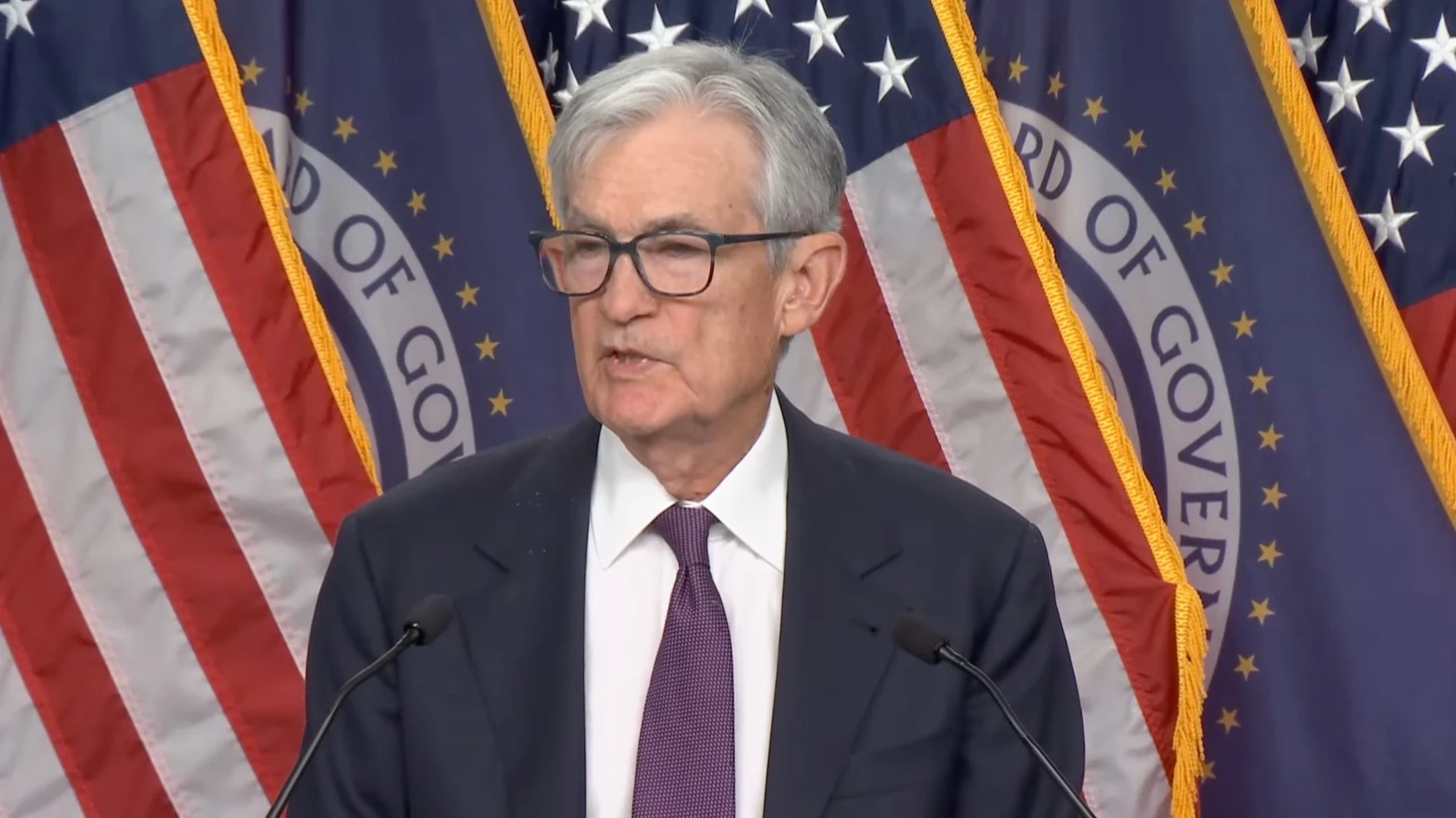 Джером Пауэлл в ходе пресс-конференции после заседания FOMC 18 марта / Фото: YouTube/Federal Reserve