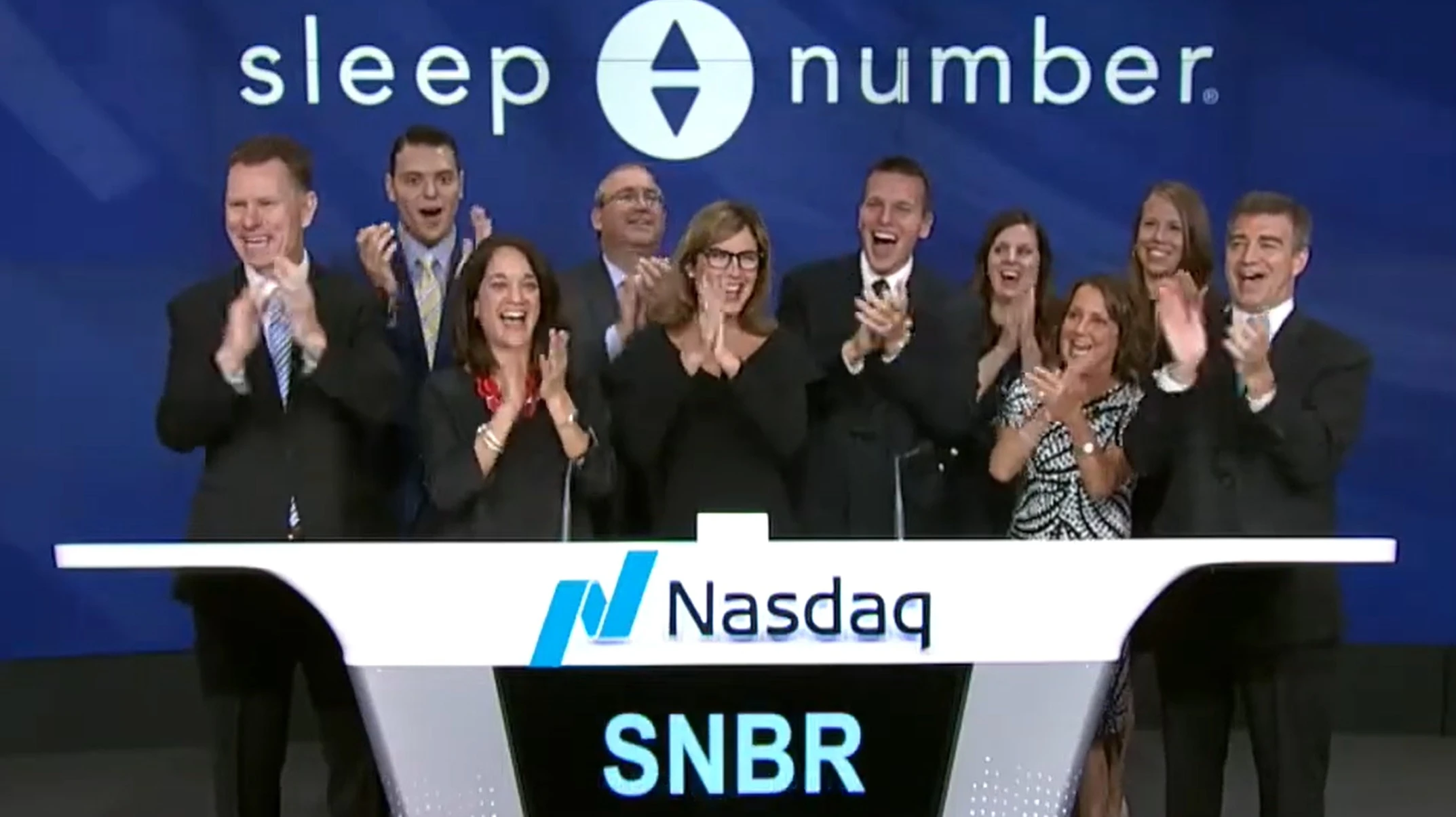 Sleep Number shares were the top gainers on April 8 / Photo: screenshot of YouTube video / Sleep Number