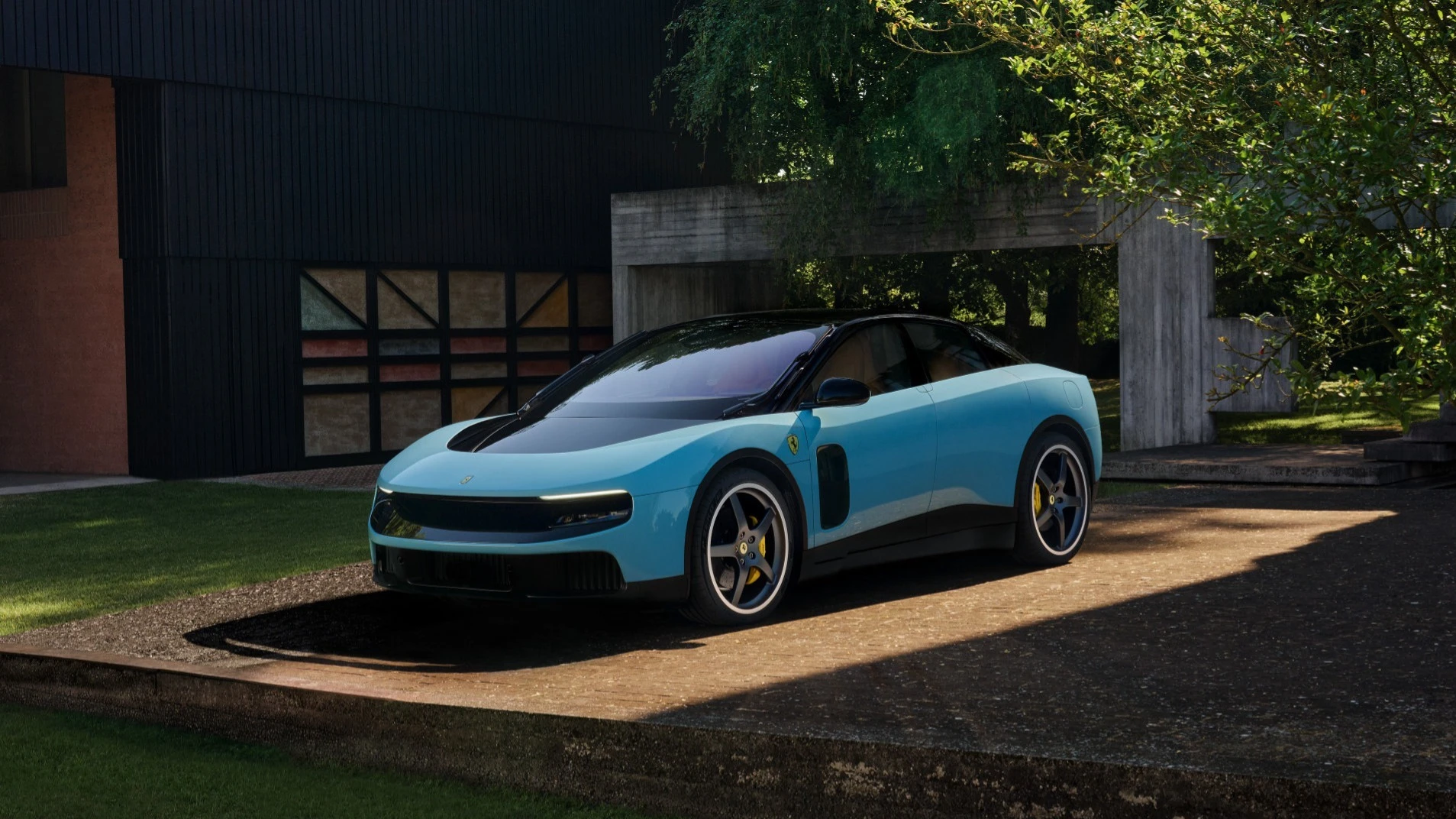Ferraris first electric car turned out to be different from the usual sports cars and disappointed the stock market / Photo: Ferrari