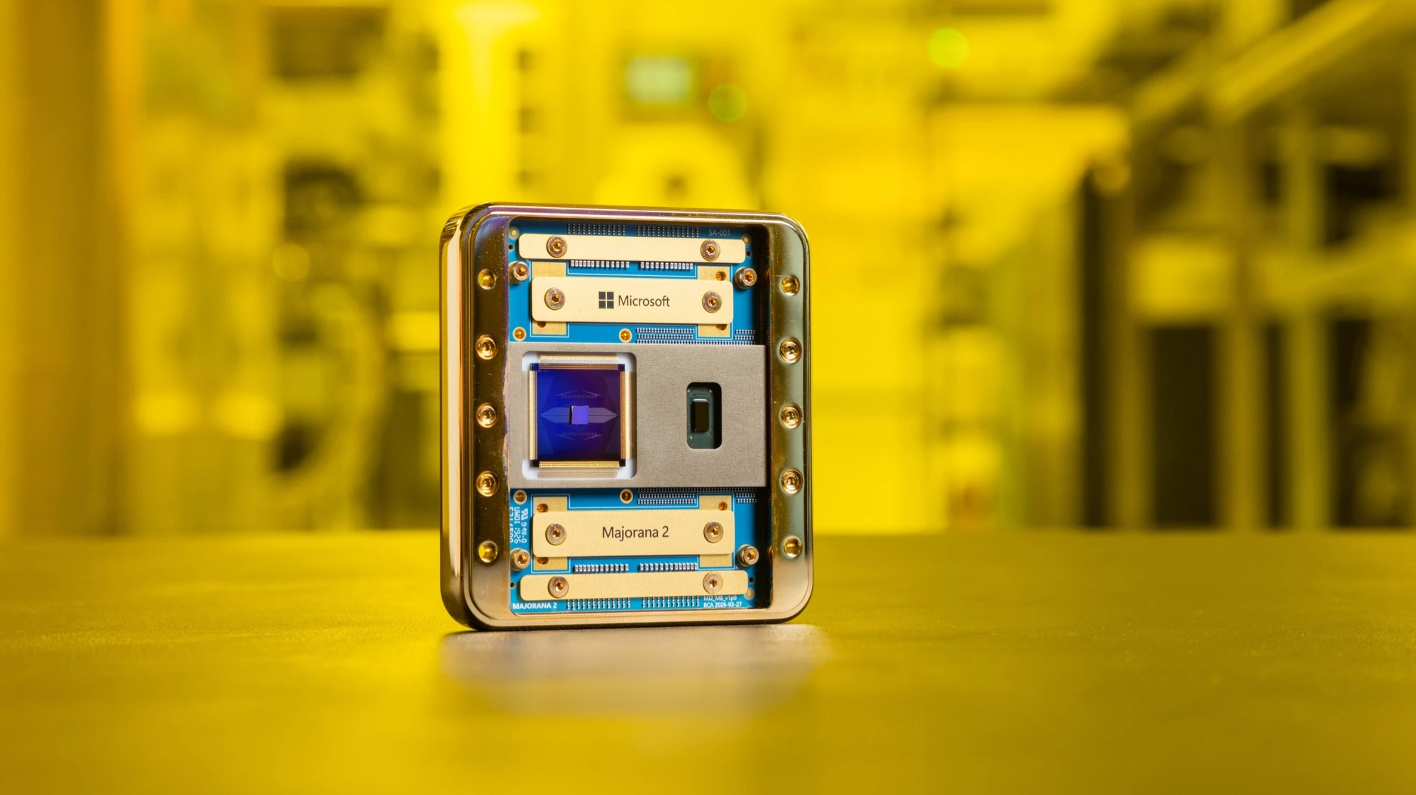 Microsoft unveiled an updated Majorana quantum chip and plans to unveil a commercial quantum computer model in three years / Photo: Microsoft