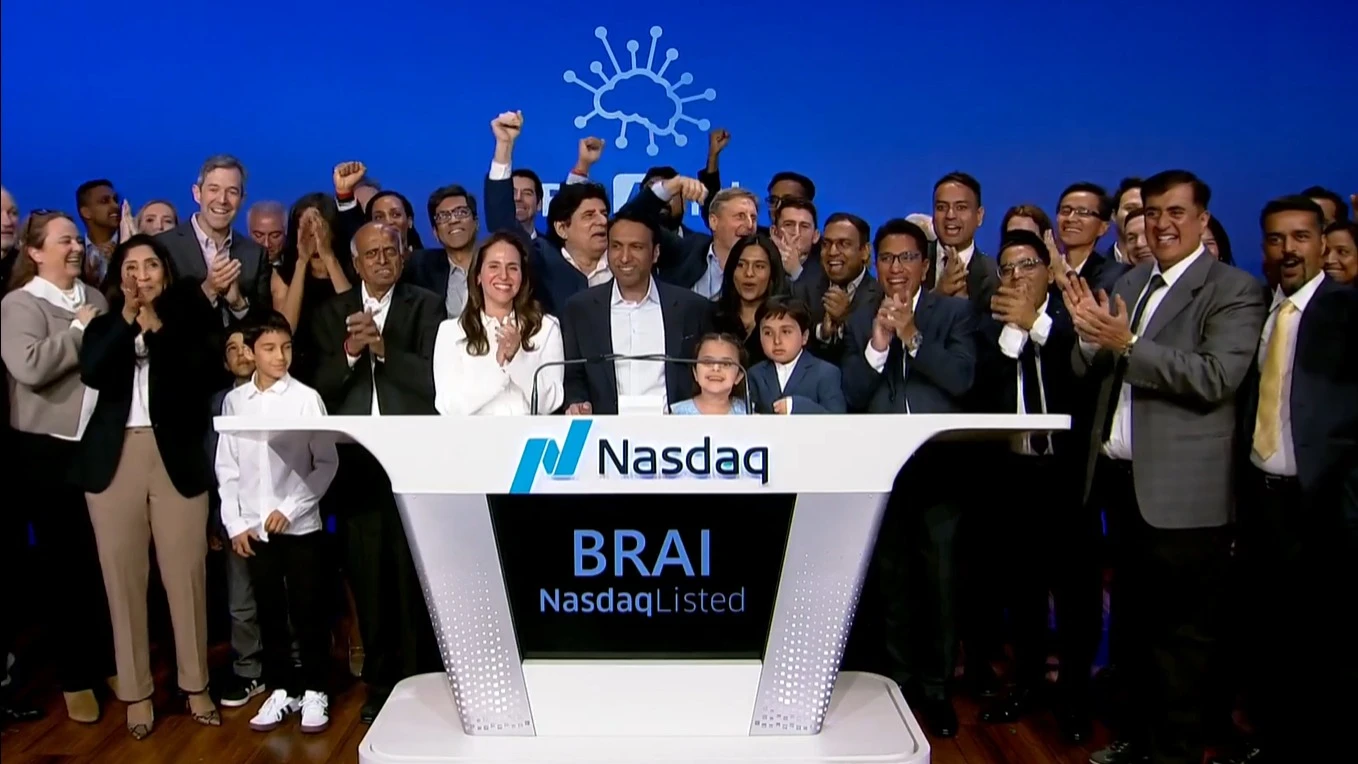 Braiins stock price surged following the announcement of a new AI solution / Photo: Nasdaq