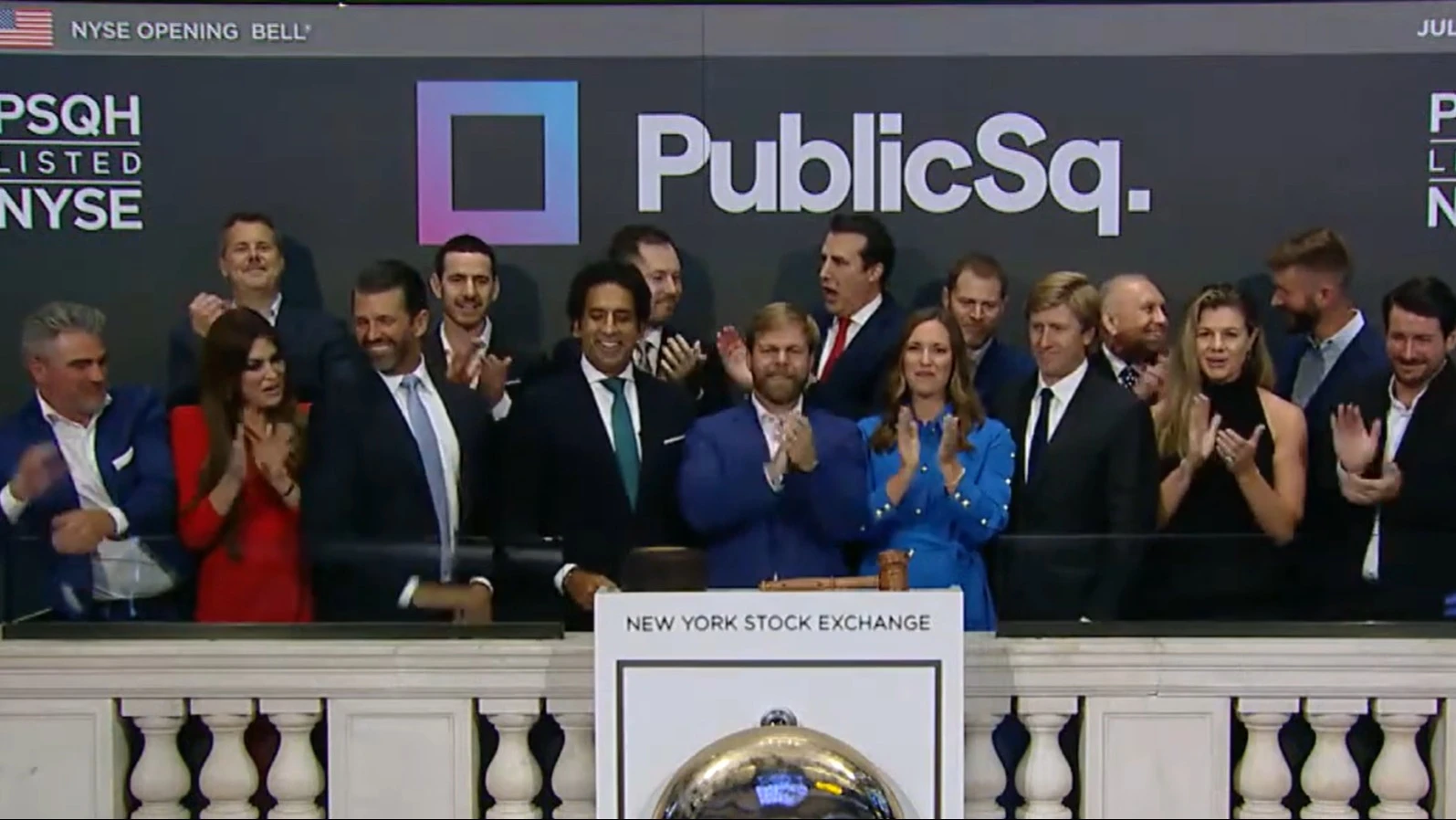Акции PSQ Holdings подскочили после новости о продаже актива / Фото: скрин  YouTube / NYSE