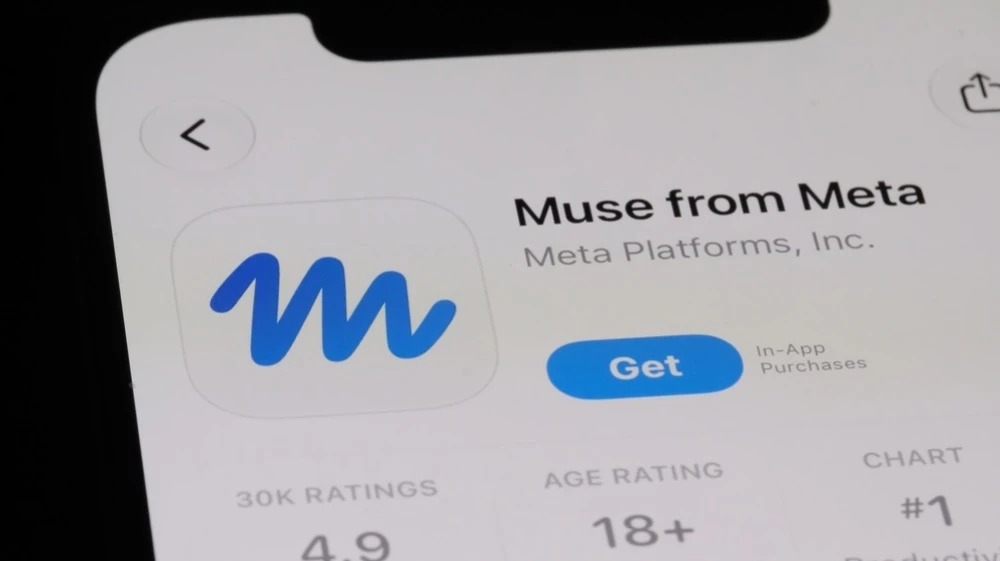 Within the first 24 hours of its launch, Metas app featuring the AI agent Muse reached the top spot on the U.S. App Store. Photo: Robert Way / Shutterstock.com