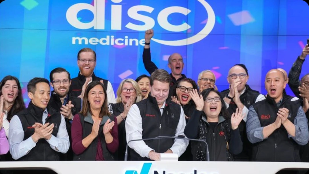 Disc shares rose 39% following successful trials of bitoperin—marking the stocks best day since late 2022 / Photo: www.discmedicine.com