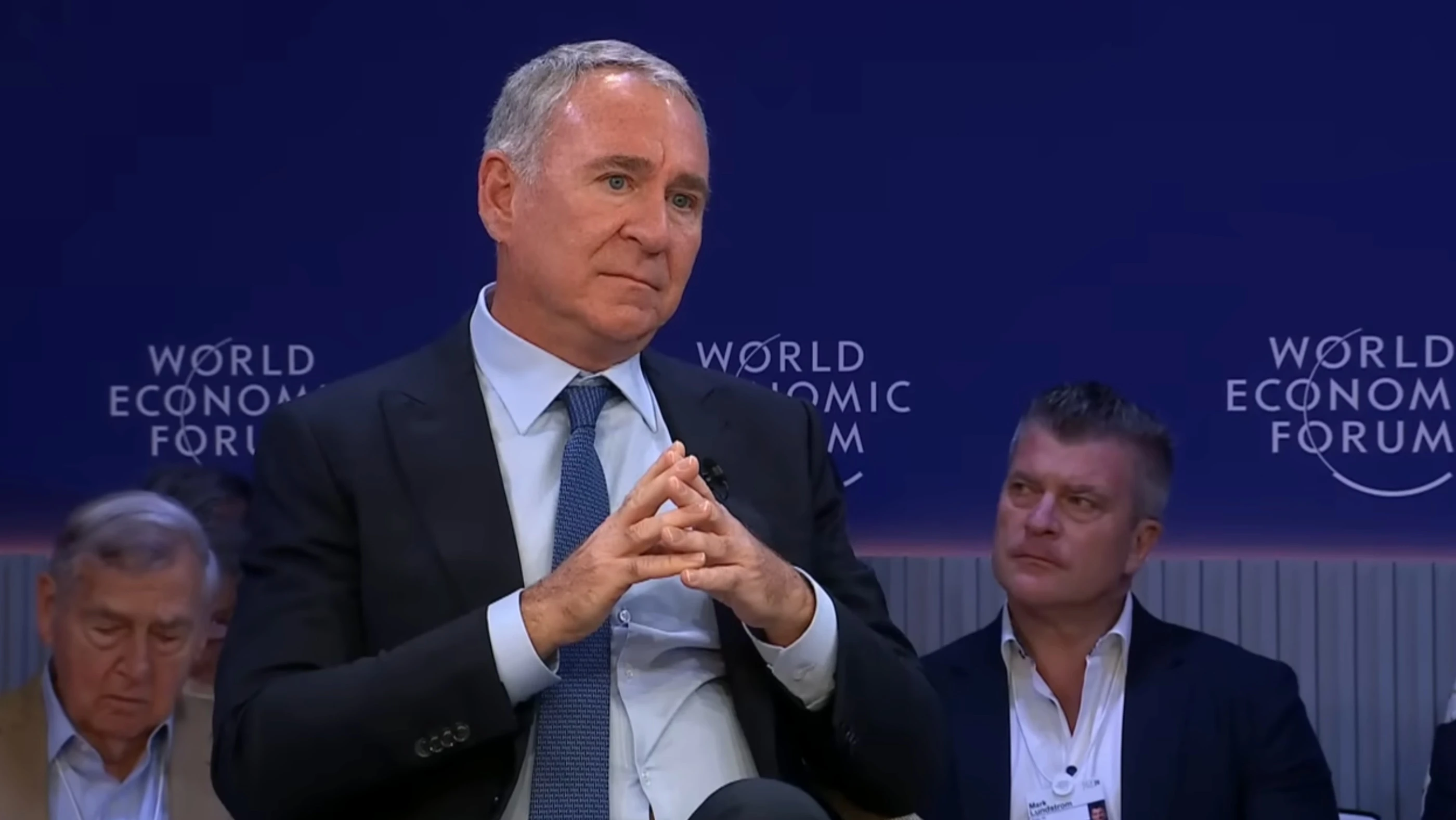 Griffin linked his concerns to Anthropics upcoming IPO / Photo: A still from Ken Griffins speech at the 2026 WEF session