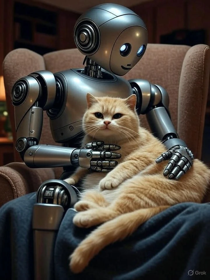 И. Маск: «Если мы сможем создать высокоскоростной нейронный интерфейс с вашим цифровым «я» — то вы больше не домашний кот». Фото: Роман Кутузов / Grok